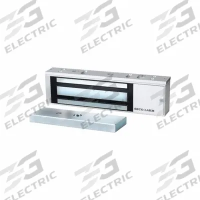 SECO-LARM Electromagnetic Lock: 10 1/2 in Lg, 1 5/8 in Wd - Single-Door Magnetic Locks