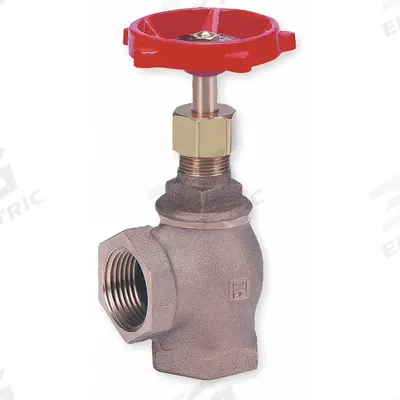 MILWAUKEE VALVE Angle Globe Valve: For Gas/Oil/Steam/Water Media, Bronze, Angle, 1 in Pipe Size - Bronze Angle-Body General-Service Globe Valves
