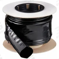 VINYLGUARD Heat Shrink Tubing: 1 in I.D. Before Shrinking, 0.5 in I.D. After Shrinking, 25 ft Lg (MPN 30-VG-1000B-G2). Key specifications — Color: Black; Brand: VINYLGUARD.