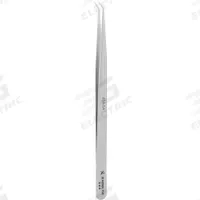 EXCELTA Tweezers: Stainless Steel, Point, Bent Tip, 0.005 in Tip Thick (MPN 65A-SA). Key specifications — attr1002355: Stainless Steel; attr1002345: EXCELTA; attr1002348: Stainless Steel; attr1002358: Smooth; attr1002361: 65A-SA; attr1024781: Standard.