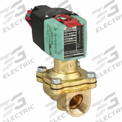 REDHAT Solenoid Valve: 2-Way, Normally Open, 3/4 in Pipe Size, 100 to 240V AC/DC - 2-Way/2-Position, Normally Open Solenoid Valves