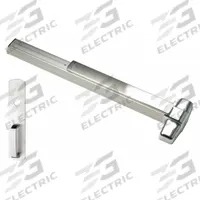 VON DUPRIN Concealed Vertical Rod: 3 ft Max Door Wd, Aluminum (MPN 9947NL 3 US28). Key specifications — Product Type: Exit Device; Brand: VON DUPRIN; Exit Device Type: Concealed Vertical Rod; Outside Trim Type: Night Latch; Exit Bar Style: Touchbar; ADA Compliant: Yes.