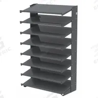 AKRO-MILS Pick Rack: 36 in x 18 in x 60 in, 1 Sided, 0 Bins, 8 Shelves (MPN APRS18). Key specifications — Includes Bins: No; Frame Color: Gray; Frame Material: Steel; Brand: AKRO-MILS.