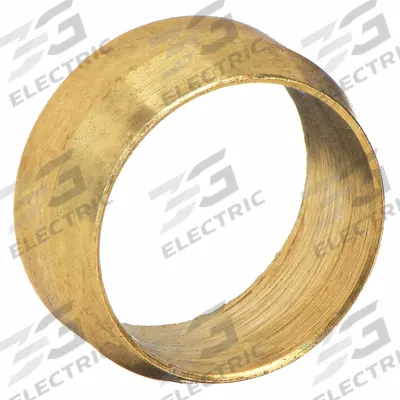 PARKER Compression Fitting Sleeve: 1/4 in OD Fitting Size, Compression, Brass - Creep-Resistant Self-Aligning Brass Compression Fittings