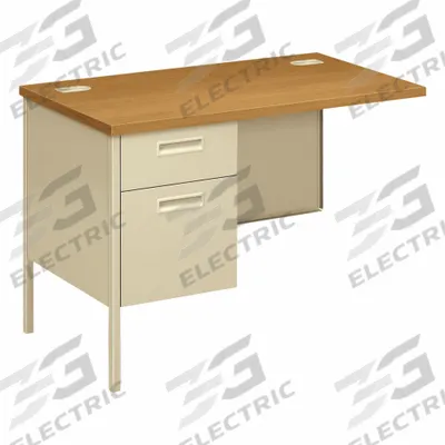 HON Desk Return: Laminate, Harvest, 42 in Overall Wd, 29 1/2 in Overall Ht - Desk Returns