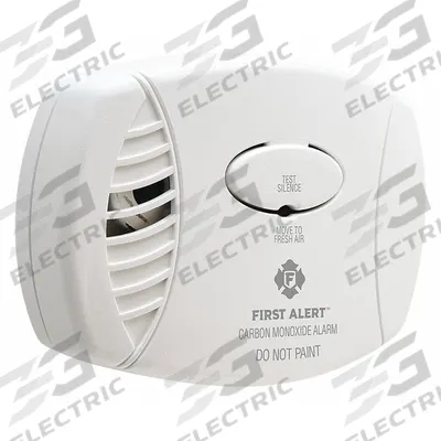 FIRST ALERT Carbon Monoxide Alarm: Plug-In, Battery Backup, CO Detector, Electrochemical - Carbon Monoxide Detectors
