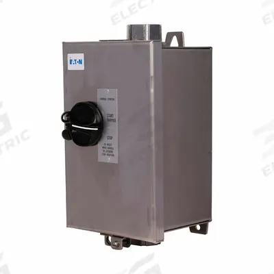 EATON Manual Motor Starter: Non-Reversing, 3 Poles, 26 A, NEMA Size M-1 - Enclosed Non-Reversing Starters with Thermal Overloads