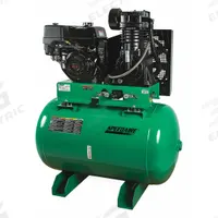 SPEEDAIRE Stationary Air Compressor: 2 Stage, 13 hp Engine, Honda, 29 cfm, 80 gal Air Tank (MPN ABS-13H-80HG). Key specifications — attr50933: Honda; attr86530: Recoil; attr50934: SPEEDAIRE.