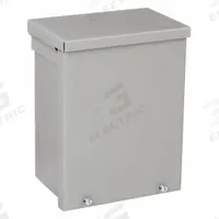 HOFFMAN Enclosure: Steel, 8 in x 6 in x 4 in, 3R, Solid Cover, Screw On, Included, Galvanized (MPN A8R64). Key specifications — Brand: HOFFMAN; Closure Method: Screws; Knockouts: Included.