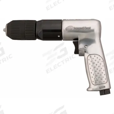 INGERSOLL RAND Air-Powered Drill: 1/2 in Chuck, Heavy Duty, 500 RPM, 0.5 hp, Keyless - Pistol-Grip Air-Powered Drills