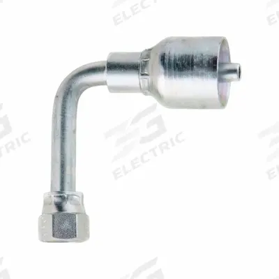 Parker Hydraulic Crimp Fitting: Steel x Steel, 90° Elbow, -20 For Hose Dash Size - Parker Crimp Hydraulic Hose Fittings with JIC Connection