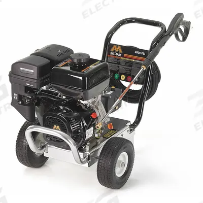 MI-T-M Gas-Powered Pressure Washer: Medium Duty, Cart, 4,000 psi, 3.4 gpm - Cold Water Pressure Washers