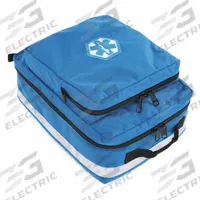 R&B FABRICATIONS Pannier Bag: 16 in L x 12 in W x 8 in H, Cordura Nylon, Blue, 11-20 in/21-30 in (MPN RB-1315-RB). Key specifications — Color: Blue; Closure Type: Zipper; Features: Additional Top Pocket; Brand: R&B FABRICATIONS.