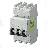 SIEMENS Miniature Circuit Breaker: 1.6 A Amps, 60V DC, 14 kA, Screw Clamp, C, 240V AC (MPN 5SJ43157HG41). Key specifications — DC Voltage Rating: 60V DC; Max. AIR Rating: 14 kA; Terminal Connection: Screw Clamp; Brand: SIEMENS.
