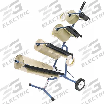 KEYSCO TOOLS Paper Tree: Masking Dispenser with Cutter, Masking Paper, Mobile, Horizontal - Mobile Masking Dispensers