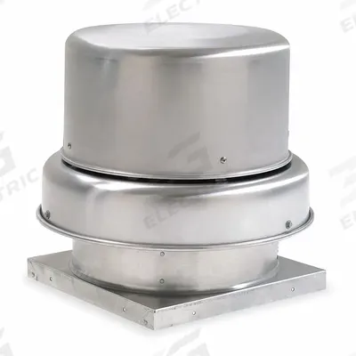 Dayton Axial Downblast Roof Exhaust Fan: Belt Drive, Includes Drive Pack, 30 in Blade - Clean Air Belt-Drive Fans with Drive