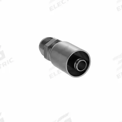 Parker Hydraulic Crimp Fitting: Steel x Steel, Straight, -8 For Hose Dash Size - Parker Crimp Hydraulic Hose Fittings with JIC Connection