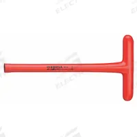 KNIPEX Hollow Round Shank Nut Driver: T-Handle, Metric, Without Magnetized Tip, Std, 17 mm Tip Size (MPN 98 05 17). Key specifications — attr1214485: Round; attr1214505: KNIPEX.