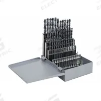 CLEVELAND Jobber Length Drill Bit Set: 50 Pc, 1 mm to 5.9 mm by 0.1 mm, 118° Point, Black Oxide HSS (MPN C00960). Key specifications — attr1236168: Metal Index.