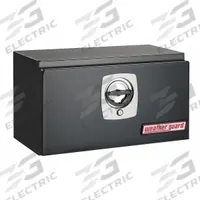 WEATHER GUARD Underbody Truck Box: Underbody Truck Box, Single Drop-Down Door Door, Matte Black (MPN 525-5-02). Key specifications — Color: Matte Black; Brand: WEATHER GUARD; Lock Type: Keyed.