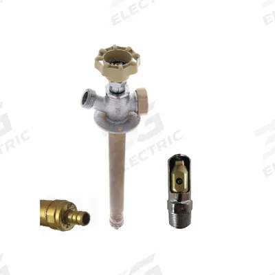 QUARTER BALL Ball Valve Sillcock: Quarter-Turn, Brass, Nickel, Plastic - Sillcocks