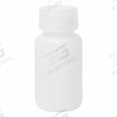 APPROVED VENDOR Reagent Bottle: HDPE, 60 mL, 2 fl oz, Closure Included, Colorless - HDPE Wide Mouth Round Lab Bottles