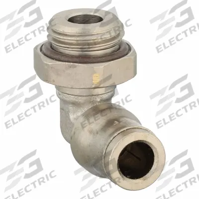 LEGRIS Push-Fit Elbow Fitting: 6 mm OD x 1/4 in Pipe Size, Push-to-Connect x MBSPP - Nickel-Plated Brass Tube Fittings