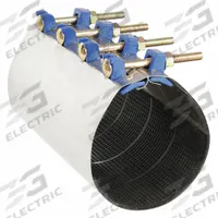 SMITH-BLAIR Repair Clamp: For 8 in Pipe, 12 in Overall Lg, 304 Stainless Steel (MPN 245-00086312000). Key specifications — Brand: SMITH-BLAIR; Bolt Material: Steel; Maximum Operating Pressure: 150 psi; Maximum Vacuum Pressure: 10 psi; Gasket Material: Nitrile Rubber.