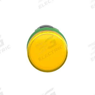SCHNEIDER Pilot Light: 22 mm Panel Mounting Hole Dia, LED, Yellow - LED Indicator Pilot Lights