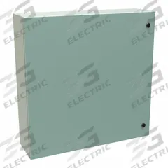 HAMMOND Electrical Enclosure: Steel, 30 in x 30 in x 8 in, NEMA 12/3R/4, Solid Cover, Hinged (MPN EN4SD30308GY). Key specifications — Closure Method: 1/4-Turn Latch; Brand: HAMMOND; Knockouts: Not Included.