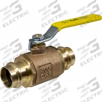 APOLLO Ball Valve: 2 in, Bronze, Press x Press, 300 psig Max. Pressure (CWP), Full Port, Two-Piece (MPN 77W14810A). Key specifications — Brand: APOLLO; Handle: Lever.