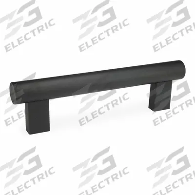 JW WINCO Pull Handle: Threaded Holes, Rear-Mount, 10 in Mounting Hole Center to Center - Load-Rated Straight-Leg Tubular Pull Handles