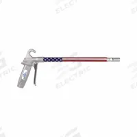 GUARDAIR Air Gun: Pistol-Grip Grip, Aluminum, 1/4 in Female NPT, 1 Nozzle(s), Straight, Focused (MPN 75XT012AAUS). Key specifications — attr1328526: Aluminum; attr1328500: US Flag Pattern; attr1328508: GUARDAIR; attr1328515: No; attr1328533: Yes.