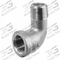 USA INDUSTRIALS Metal Pipe Elbow: 90° Elbow, 1/4 in x 1/4 in, Class 125, Chrome-Plated C89833 Brass (MPN ZUSA-PF-22691). Key specifications — Brand: USA INDUSTRIALS; Maximum Operating Pressure: 125 psi.