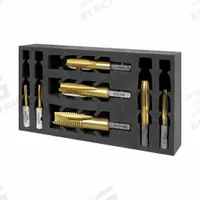 HOLEMAKER TECHNOLOGY Impact Tap Set: 12 Pc, 6H, TiN Coated High Speed Steel (MPN 308010-SET3). Key specifications — attr1300563: M8 Impact Tap; attr1300542: HOLEMAKER TECHNOLOGY.