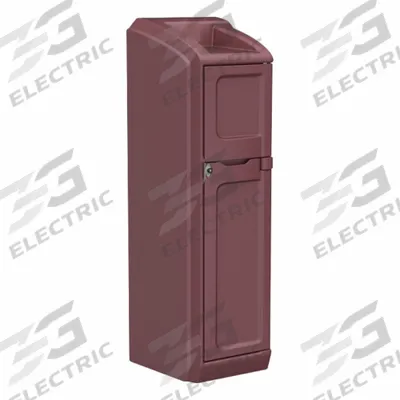 CORTECH Locker with Door: Burgundy, 78 1/2 in Overall Ht, 26 in Overall Wd - Lockers