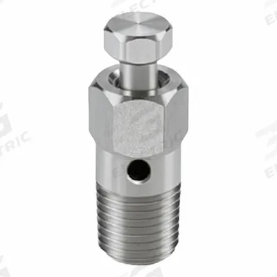 HAM-LET Purge Valve: 316L Stainless Steel, 1/4" MNPT, 10,000 psi Pressure - 1-Valve Manifolds