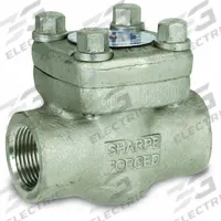 SHARPE Check Valve: Piston, Inline Valve Body, 1 in Pipe Size, FNPSM x FNPSM, Carbon Steel, Female (MPN 4371001930). Key specifications — attr1057062: SHARPE; attr1057093: Metal.