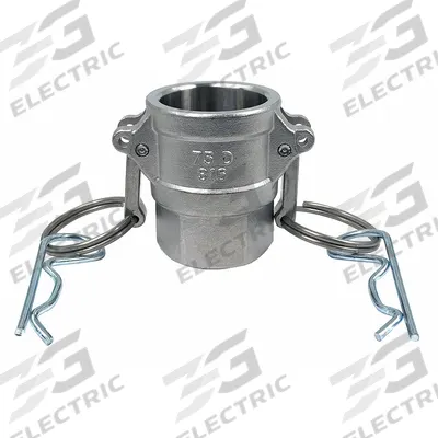 APPROVED VENDOR Cam and Groove Coupling: 3/4 in Coupling Size, 3/4"-14 Thread Size, 2 1/64 in Overall Lg - Type D Stainless Steel Cam & Groove Fittings
