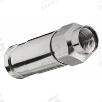 POWER FIRST Coaxial Connector: Male, Connector, Silver, Compression, RG-11, 1 GHz Max Freq, 10 PK (MPN 4LWY5). Key specifications — Product Type: Connector; Brand: POWER FIRST; Color: Silver; Finish: Nickel-Plated; Gender: Male.