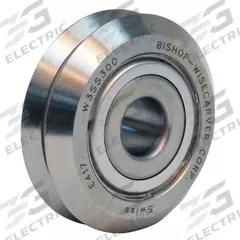 BISHOP-WISECARVER Yoke Roller: 1 51/64 in Roller Dia, V-Groove, Stainless Steel, -94°F to 230°F (MPN W3SS300). Key specifications — Brand: BISHOP-WISECARVER.