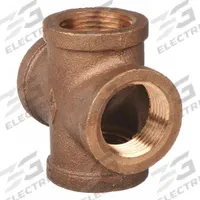 APPROVED VENDOR Metal Pipe Cross: Cross, 1 in x 1 in x 1 in x 1 in, Brass, 200 psi (MPN 22UL22). Key specifications — Brand: APPROVED VENDOR; Maximum Operating Pressure: 200 psi.