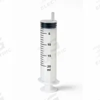 AIR-TITE Disposable Syringe: 20 mL Capacity - mL, Luer Lock, Polypropylene, Polypropylene, Sterile (MPN RS20SET). Key specifications — Attachment Type: Luer Lock; Plunger Material: Polyethylene/Polypropylene; Needle Type: Removable; Sterile/Non-Sterile: Sterile; Tip Material: Polypropylene; Barrel Material: Polypropylene; Brand: AIR-TITE; Compatible Needles: Luer Lock.