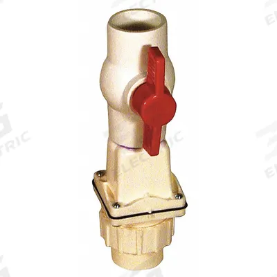 ZOELLER Check Valve with Ball Valve and Union: Swing, Inline Valve Body, 1 1/2 in Pipe Size - PVC Combination Swing Check/Ball Valve