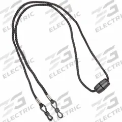 SKULLERZ BY ERGODYNE Eyewear Lanyard: Solid, 12 in Overall Lg, Black, Slip-On, Breakaway (MPN 3251). Key specifications — Features: Breakaway; Color: Black; Brand: SKULLERZ BY ERGODYNE.