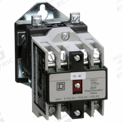SQUARE D NEMA Control Relay: Surface Relay Mounting, 24V DC Coil Volt, 4NO - Surface-Mounted Relays