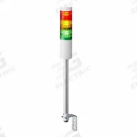 PATLITE Tower Light Assembly: 3 Tier, No Sounder Tier, IP54, Amber/Green/Red, Direct Wire, Steady (MPN LR5-301LJNW-RYG). Key specifications — Manufacturer Part Number: LR5-301LJNW-RYG; Brand: PATLITE; Operating Voltage: 12V DC; Light Tier Color: Amber.