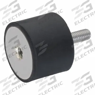 JW WINCO Vibration-Isolating Mount: Cylindrical, Natural Rubber - Male x Female Vibration-Isolating Mounts