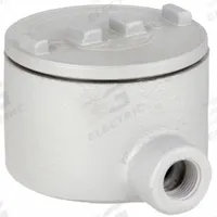 Conduit Outlet Body: Aluminum, GR, 1 1/4 in Trade Size, LB Body, 31 cu in Body Capacity (MPN GRLB125-A). Key specifications — Series: For Standard Body; Compatible Conduit Trade Size: 1-1/4 in; Thread Gender: Female; Hub Style: Threaded; Cover Included: Yes; Body Style: LB; Connection Type: Threaded; Back Type: Round.