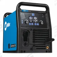 MILLER ELECTRIC Multiprocess Welder: Multimatic 235, DC, MIG/Stick Pack (MPN 907780). Key specifications — Maximum Amperage (Stick): 200 A; Maximum Amperage (TIG): 210 A; Input Voltage (Nominal) (Merch - Table Column, Filters): 230V.